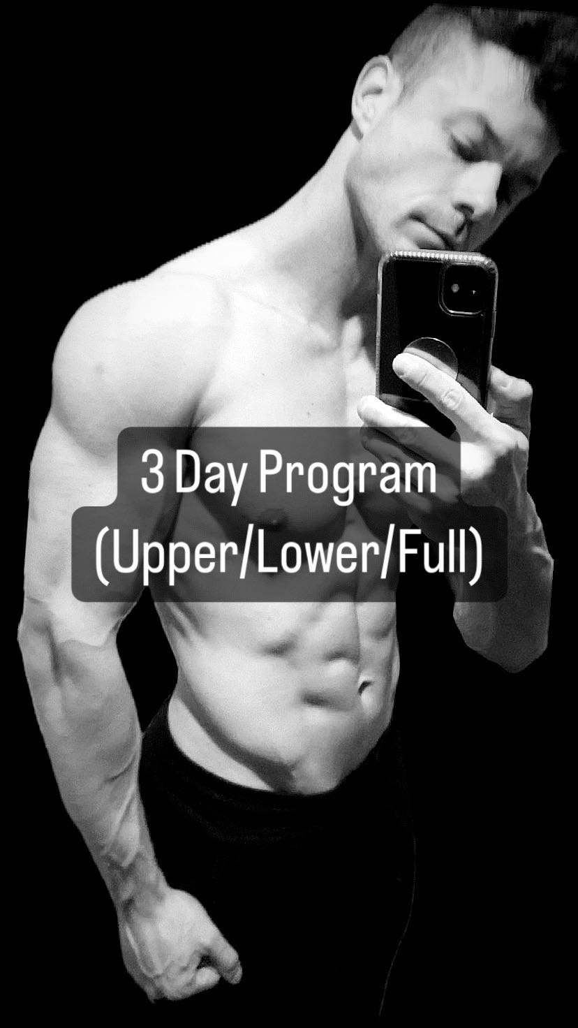 3 Day Program (Upper/Lower/Full)